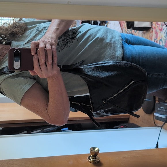 By Far Black Pebbled Leather Shoulder Bag - Picture 10 of 10